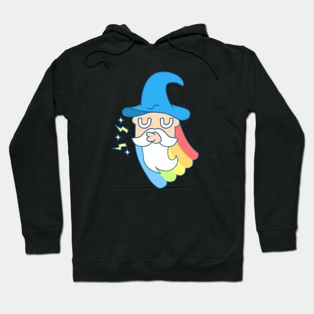 Magical Rainbow Fantasy Wizard Hoodie by sadpanda